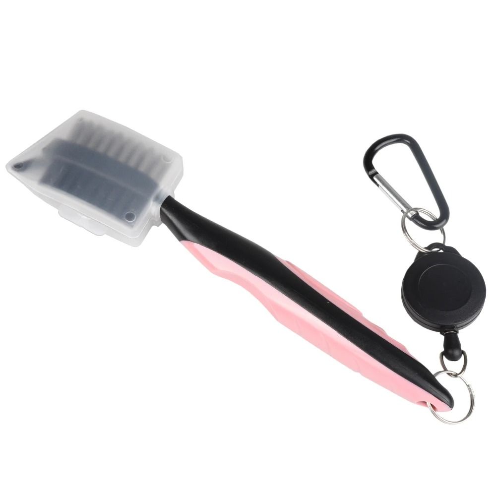 Golf Club Brush Groove Cleaner Retractable Dual Sided Cleaning Tool