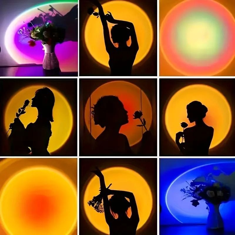16-Color Spectrum Vibrant Sunset Projection Light