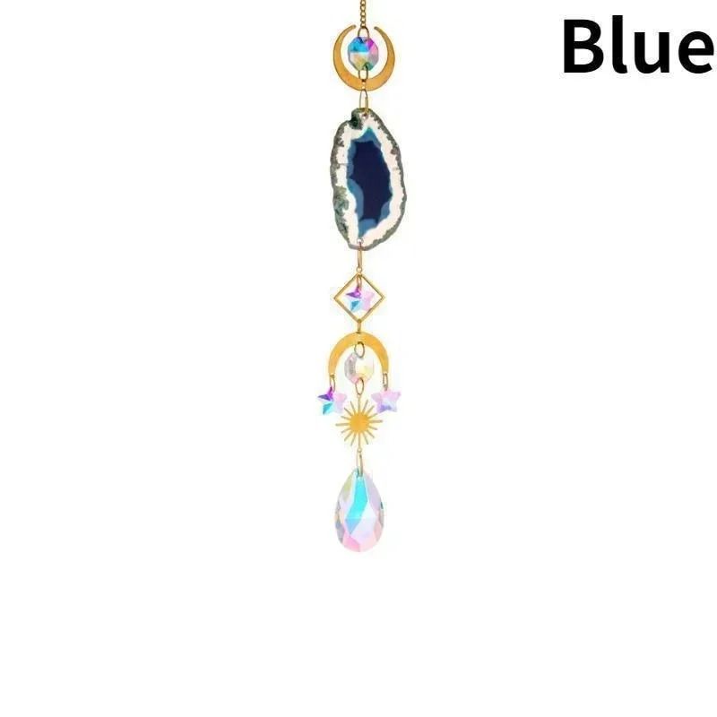 Sun and Moon Crystal Prism Suncatcher