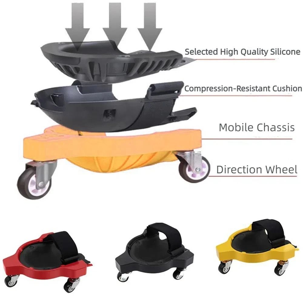 Multifunctional Pulley Work Knee Pads for Car & Home Use