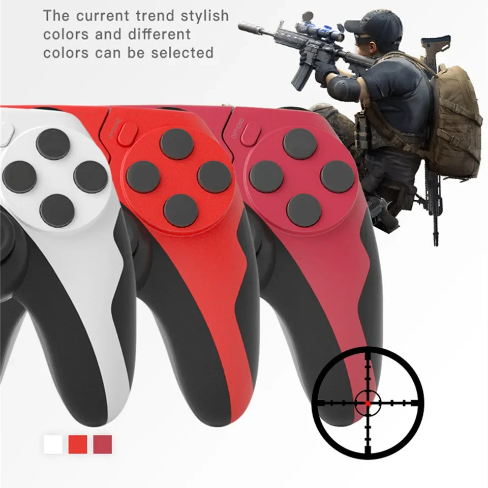 Wireless Controller Bluetooth Game Pad with Double Vibration