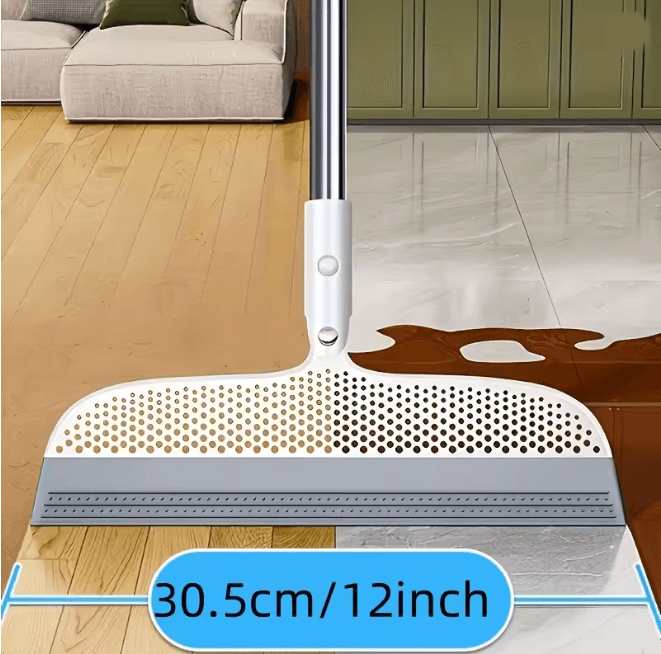 FlexSweep Magic Silicone Broom Double Sided Scraper with Detachable Head