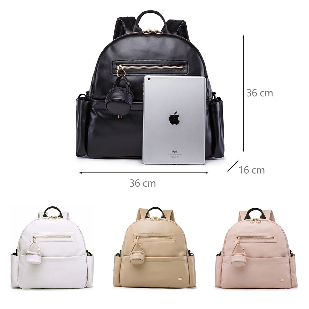 Soboba Waterproof Large Capacity Diaper Backpack with Pacifier Pouch