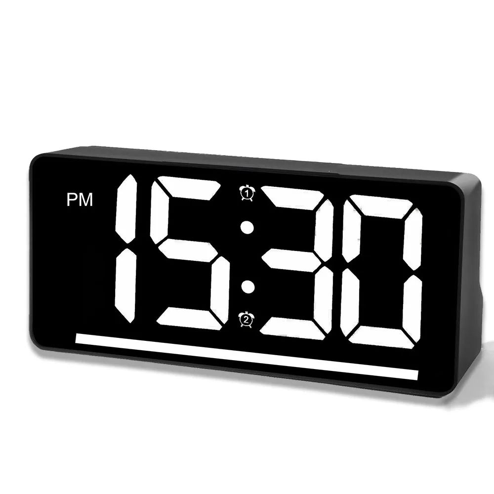 Large Display Digital Alarm Clock with Temperature
