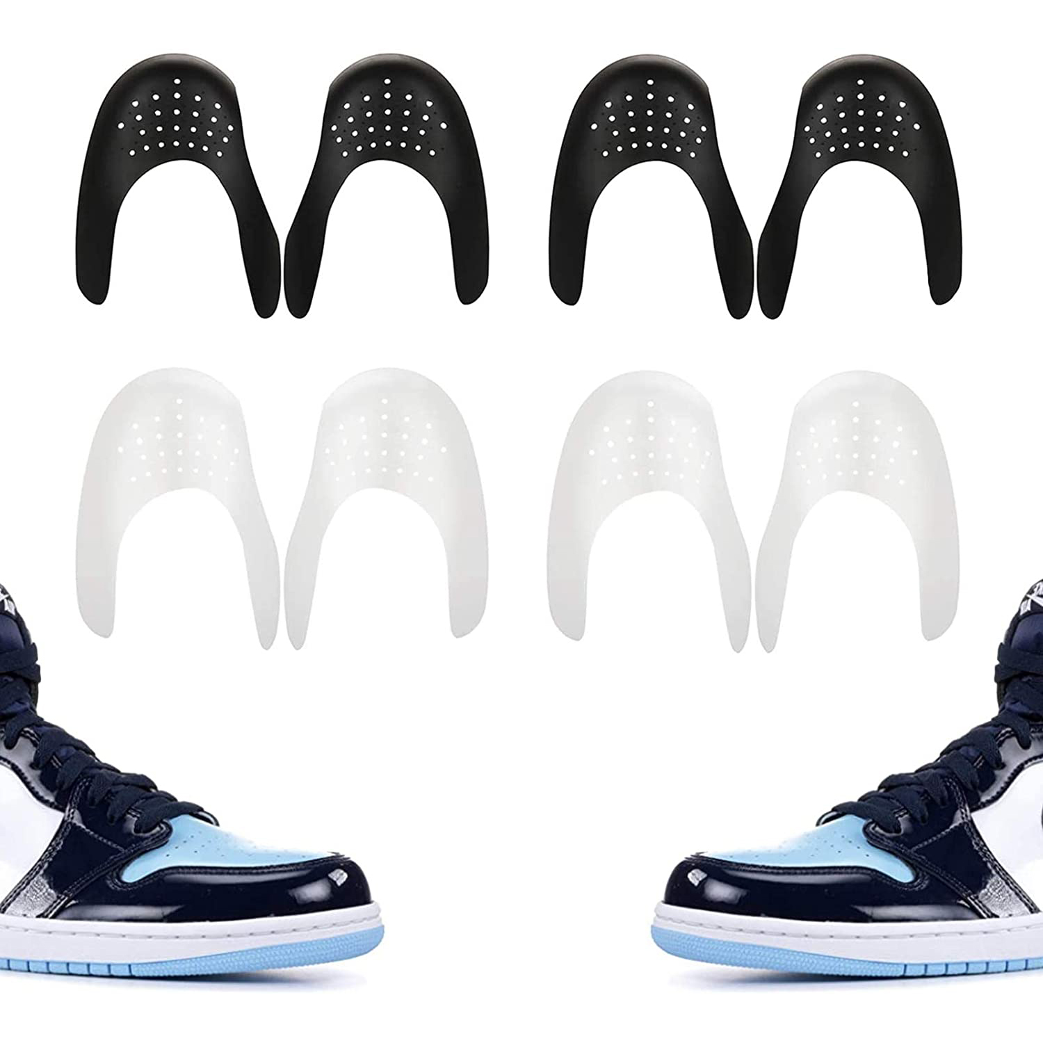 Shoe Trees for Sneakers, Anti-Wrinkle Crease Protection, Air Force Fold Support, Universal Toe Cap Protector