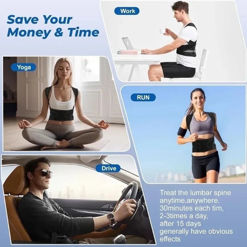 Back Shoulders Support Posture Corrector for Women Gym Rehabilitation Yoga Back Belt Lumbar Support Brace