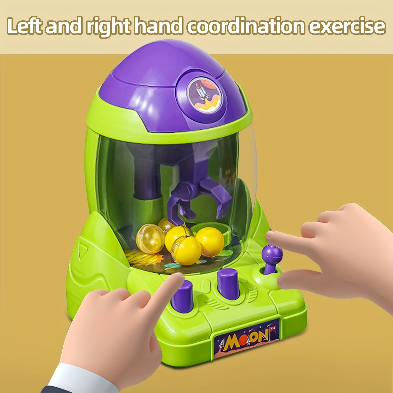Multifunctional Space Rocket Crawler Toy for Kids Ball Pincer & Egg Twister