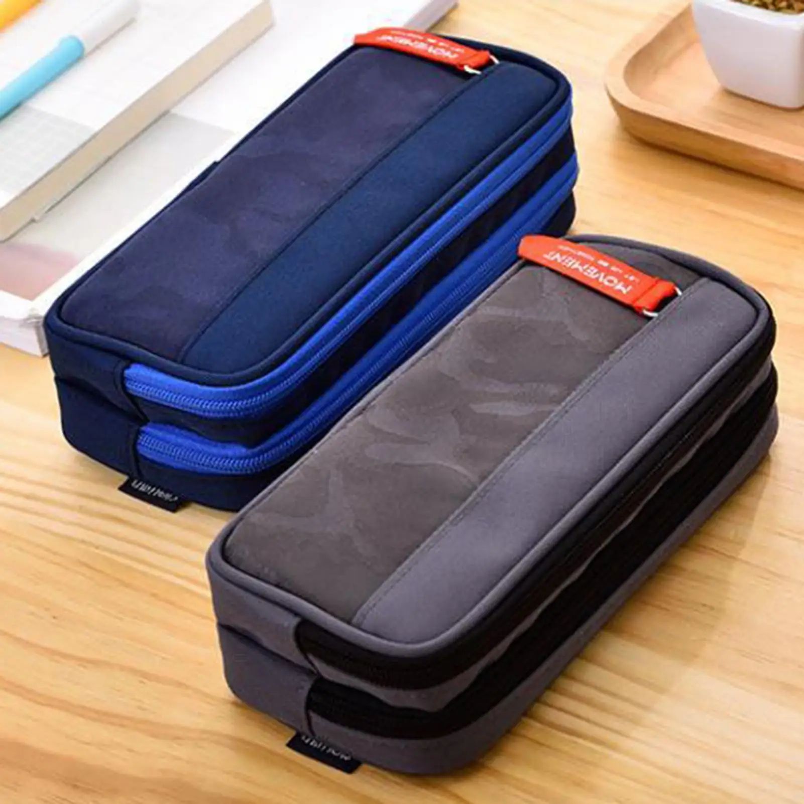 Multi Layer Zipper Pencil Case