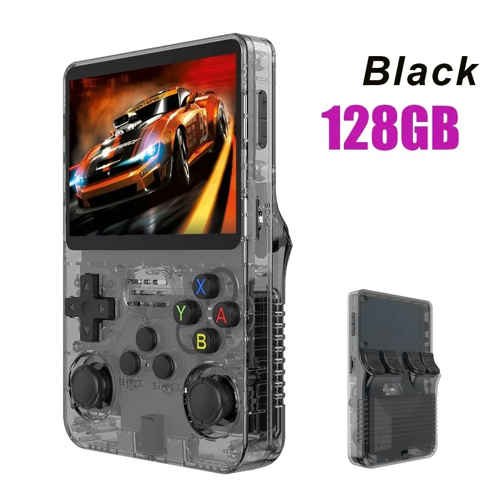 R36S Retro Handheld Game Console Open Source Linux 3.5 Inch IPS Screen 64GB 128GB
