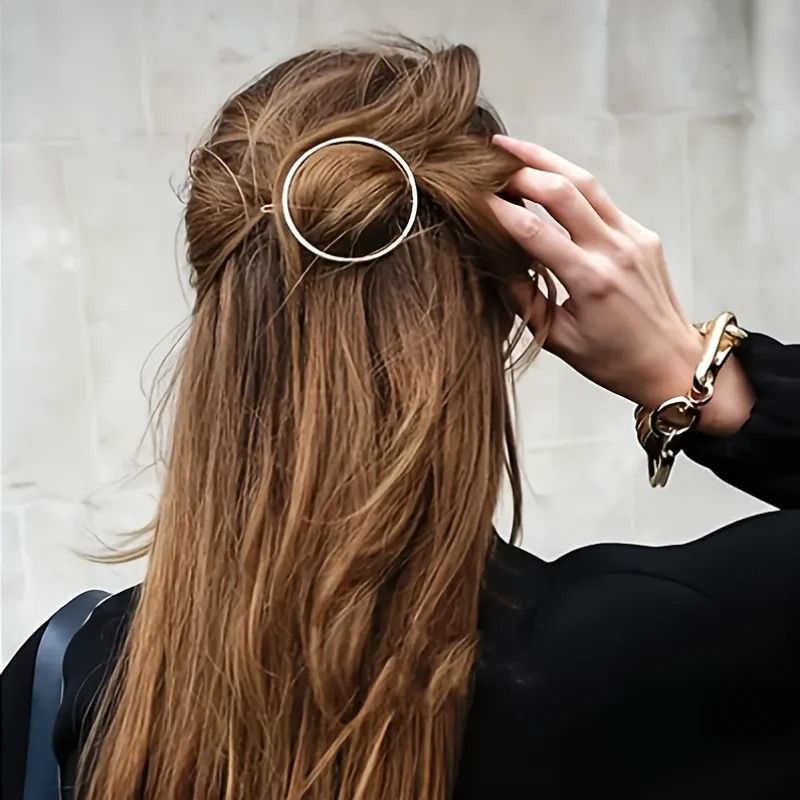 6 pcs Elegant Round Hairpins Set