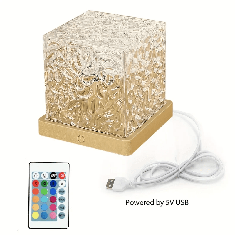 Ocean Water Projector Light With Flame & Wave Effects For Relaxation & Sleep Nightlight, Bedroom Mood Decor