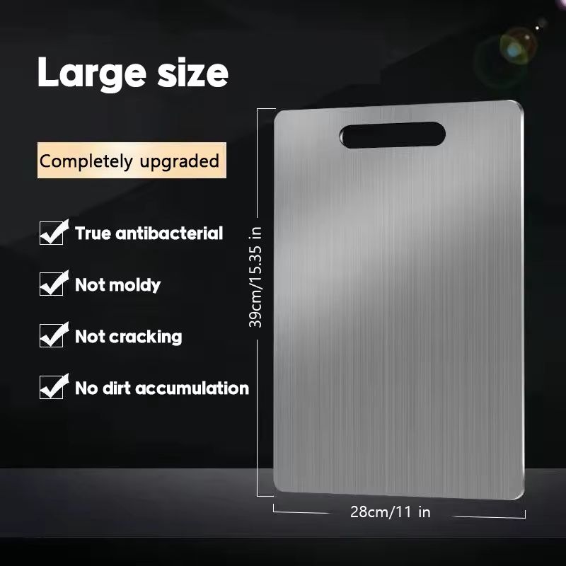 316 Stainless Steel Double Sided Cutting and Kneading Board – Hygienic Kitchen Prep Panel