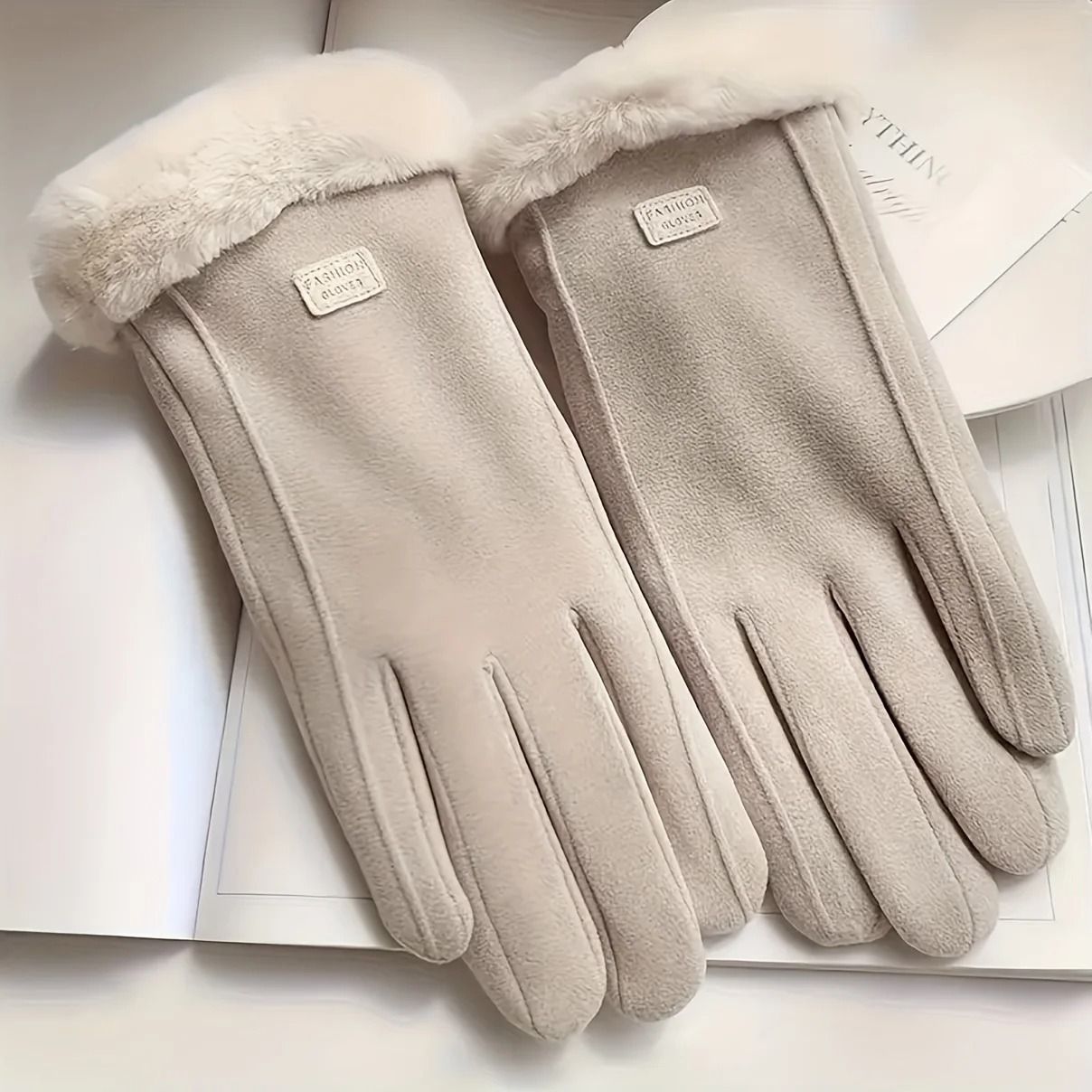Cozy Plush Lined Touchscreen Winter Gloves