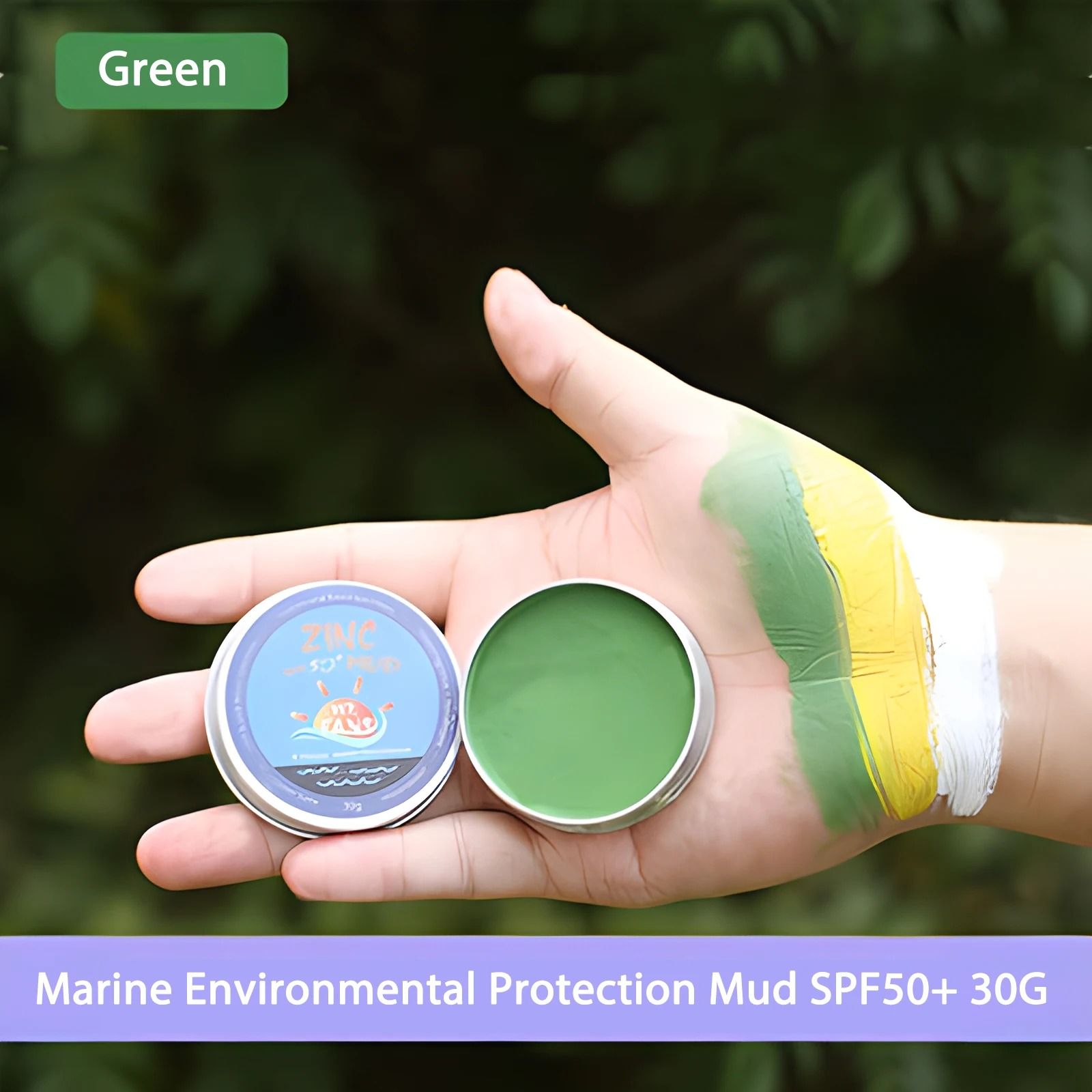 Eco-Friendly Zinc Surfing & Diving Sunscreen Mud