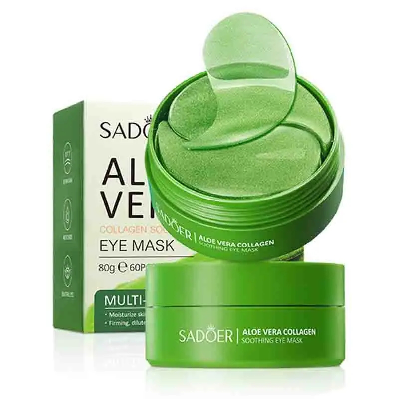 Aloe Vera Collagen Eye Mask – Anti Dark Circles & Firming Eye Patches for Skin Care