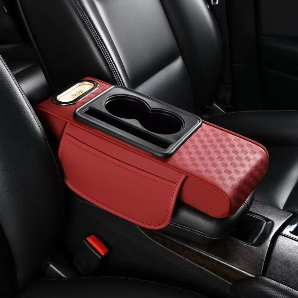 Multifunctional Armrest Cushion – PU Leather Center Console Height Increaser – High-Yield Cockpit Interaction Hub
