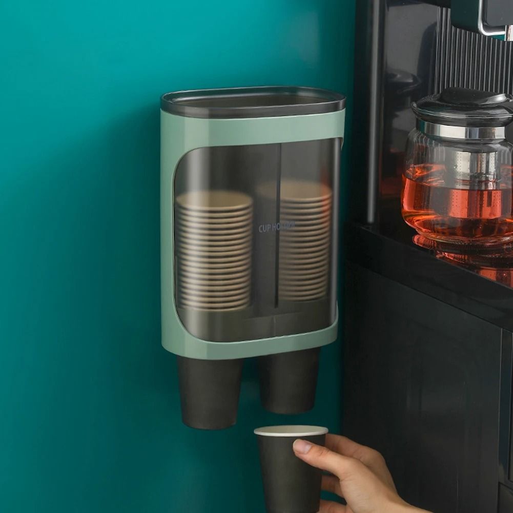 Wall Mounted Paper Cup Dispenser With Automatic Drop Design