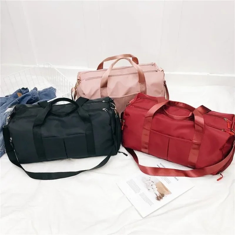 Waterproof Gym Bag with Shoe Compartment and Yoga Mat Strap for Travel & Training