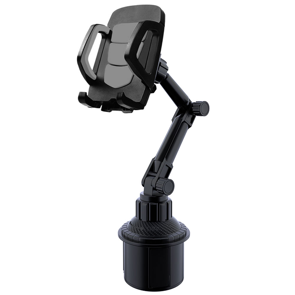 Adjustable Car Cup Holder Mount, Universal Cell Phone & Drink Holder for iPhone and Android