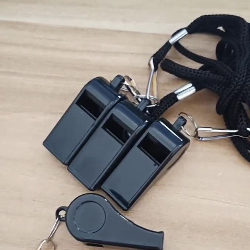 Pro Sports Referee Whistle with Lanyard Loud Safety Emergency Whistle for Outdoor & Coaching