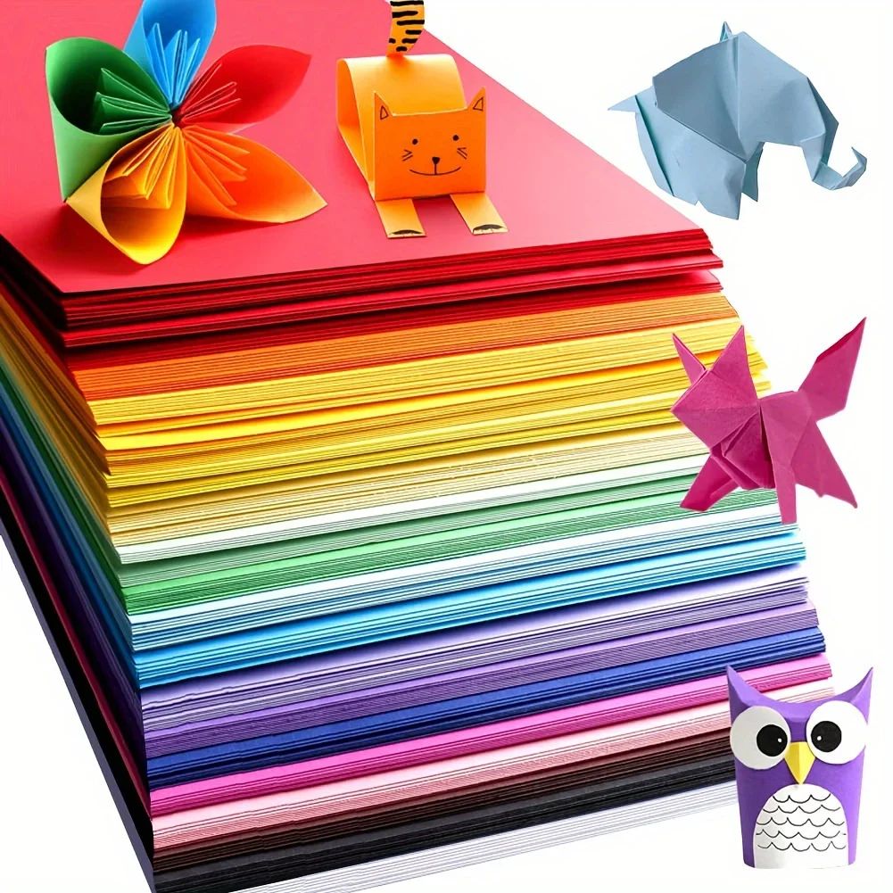 Premium A4 Color Paper Pack – 100 Sheets of Vibrant Craft & Origami Paper
