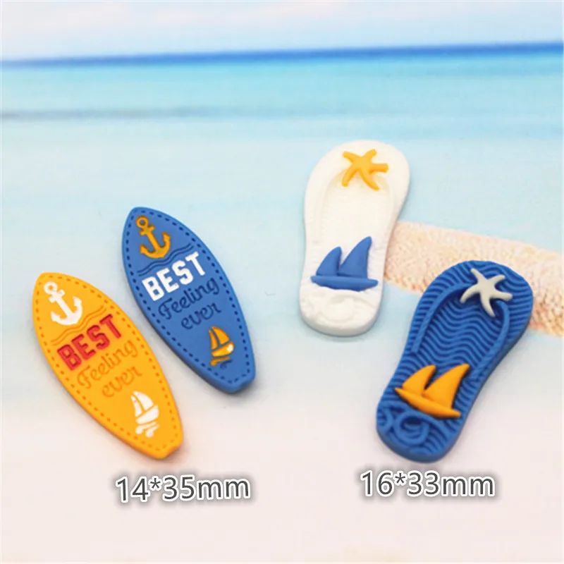 Mini Beach Theme Resin Craft Set Coastal DIY Decor Pieces