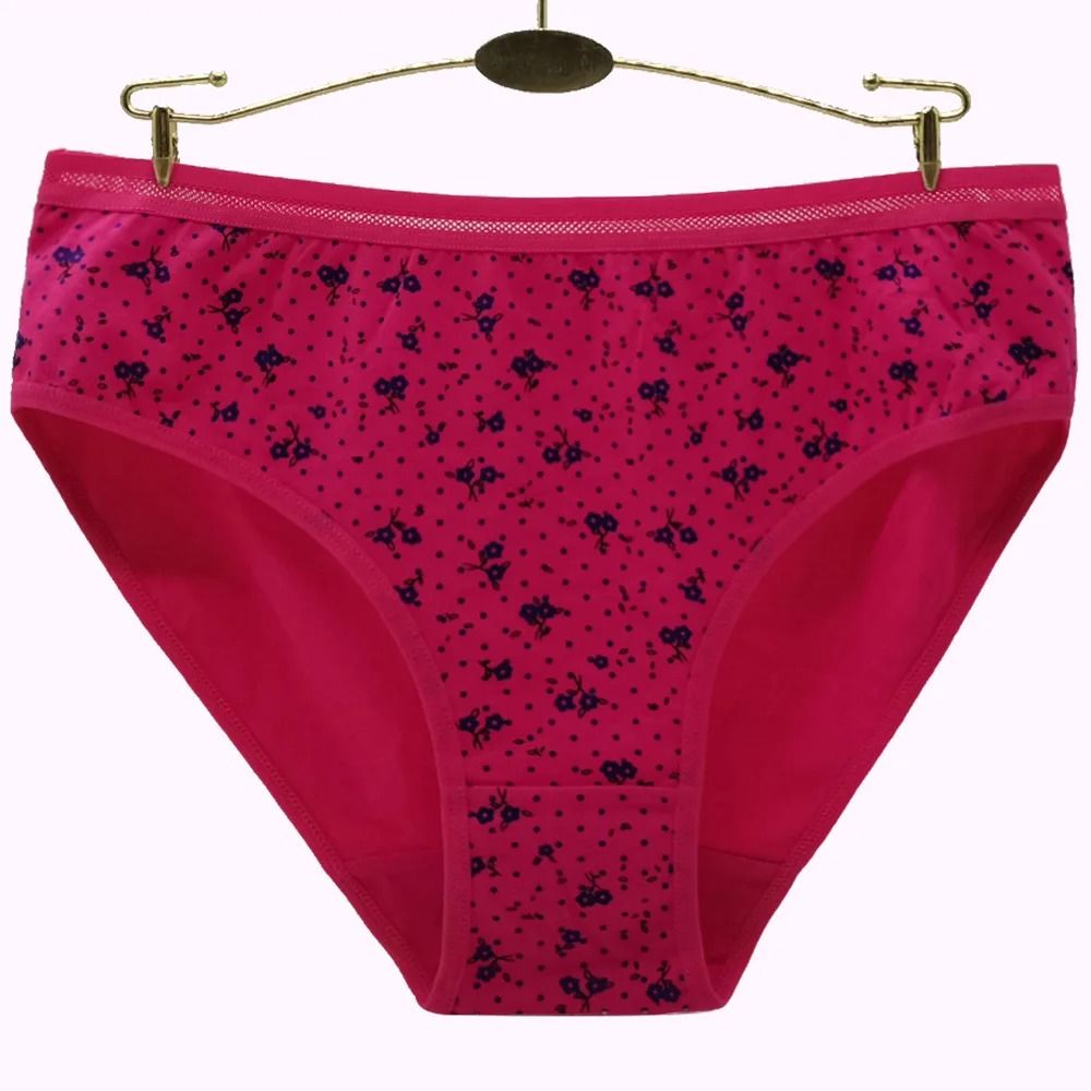 Plus Size Cotton High Waist Briefs Breathable Soft Underwear for Women 6 Piece Set