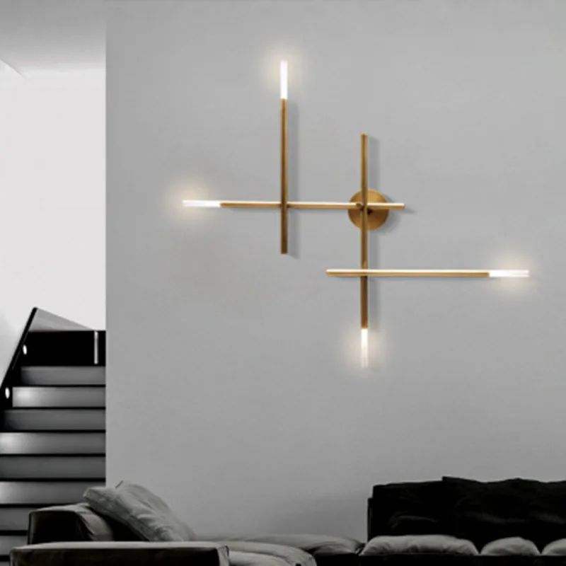 Nordic Minimalist LED Wall Lamp Cross Design Modern Sconce Light