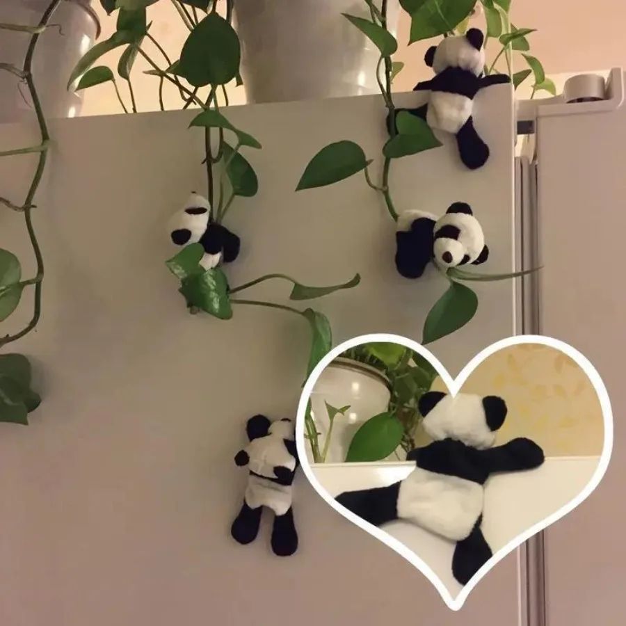 Cute Cartoon Panda Figurine Set – Adorable Animal Desk Decor for Home, Office & Shelf Display