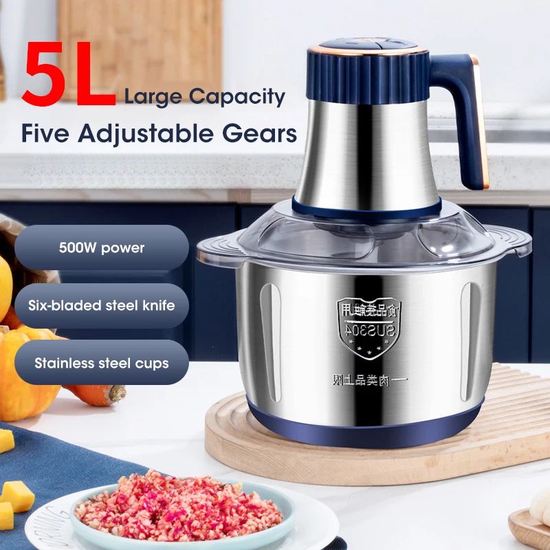 5L Electric Food Chopper Grinder