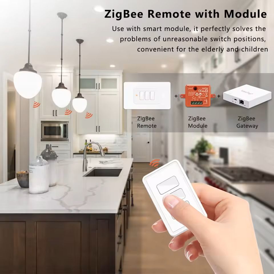 Smart ZigBee Scene Switch 3 Button Remote Control