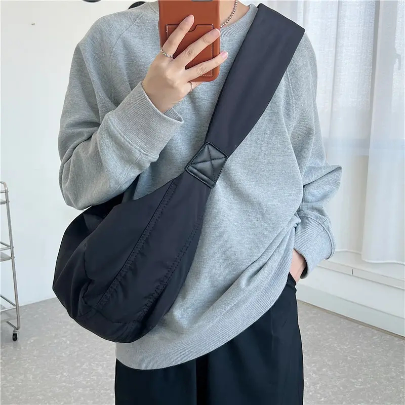 Large Capacity Nylon Shoulder Bag for Women Casual Hobos Crossbody