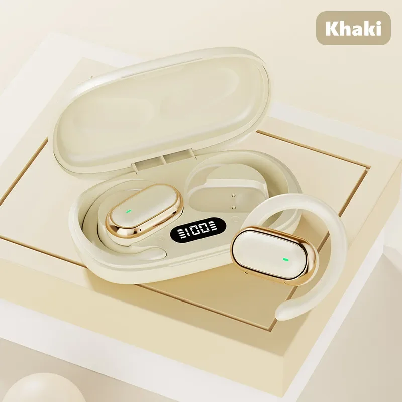 Wireless Bluetooth Earbuds with LED Display and Noise Reduction