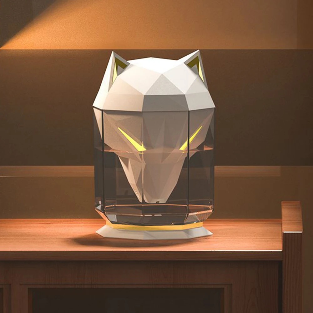 Portable Air Humidifier, USB Essential Oil Diffuser, with Cold Fog Spray and LED Light, for Home and Office