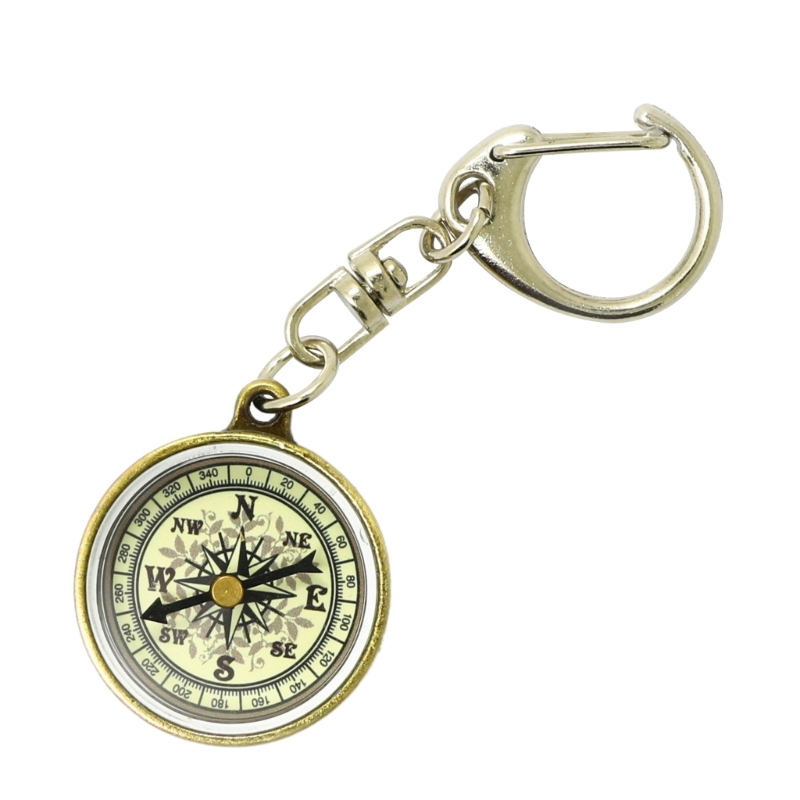 Mini Survival Compass Keychain  Portable Orienteering & Hiking Compass for Camping & Hunting