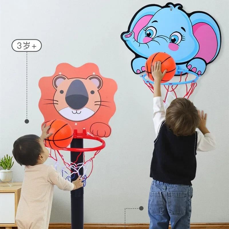 Professional Cartoon Animal Kids Basketball Hoop Kit