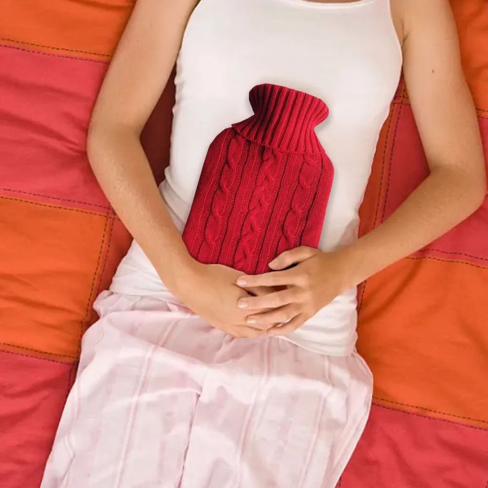 Plush Hand and Feet Warmer Hot Water Bottle with Protective Cover