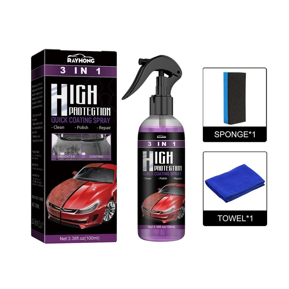 3 In 1 Ceramic Coating Spray Nano Ceramic Car Scratch Restorer