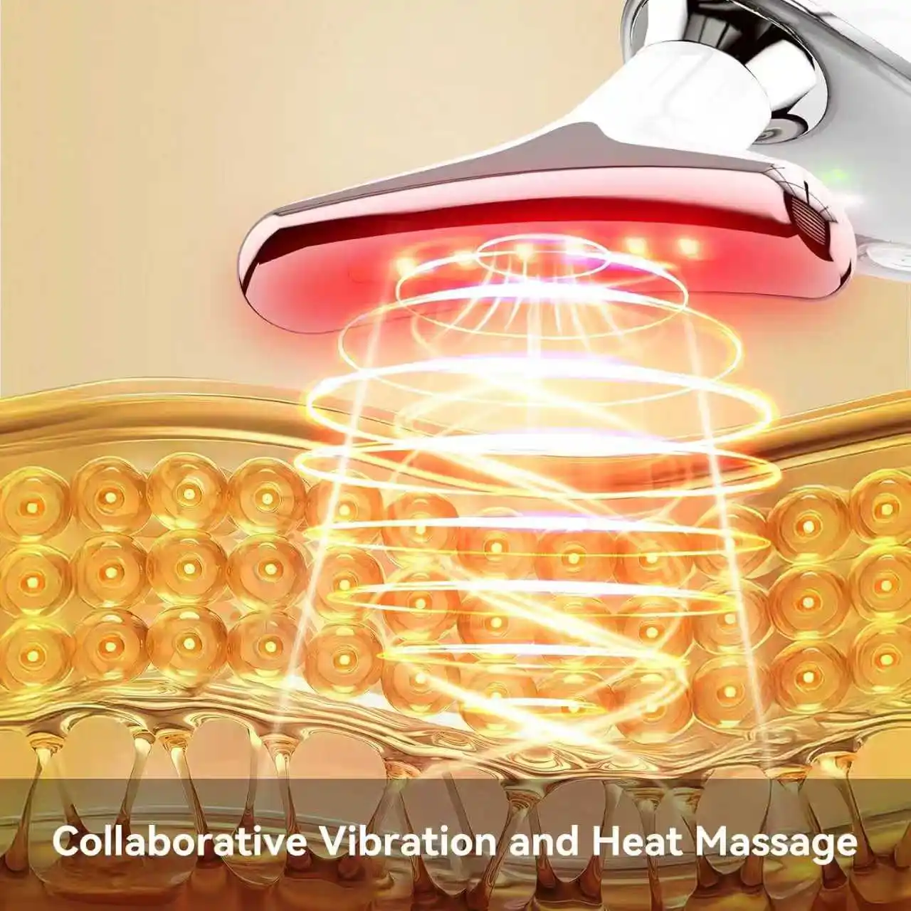 Multifunctional LED Face Neck Massager for Home Skin Care