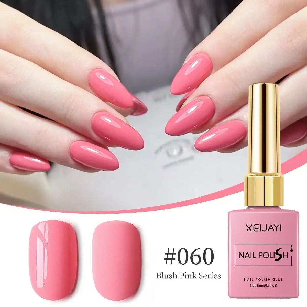 Long-Lasting Pink Gel Nail Polish