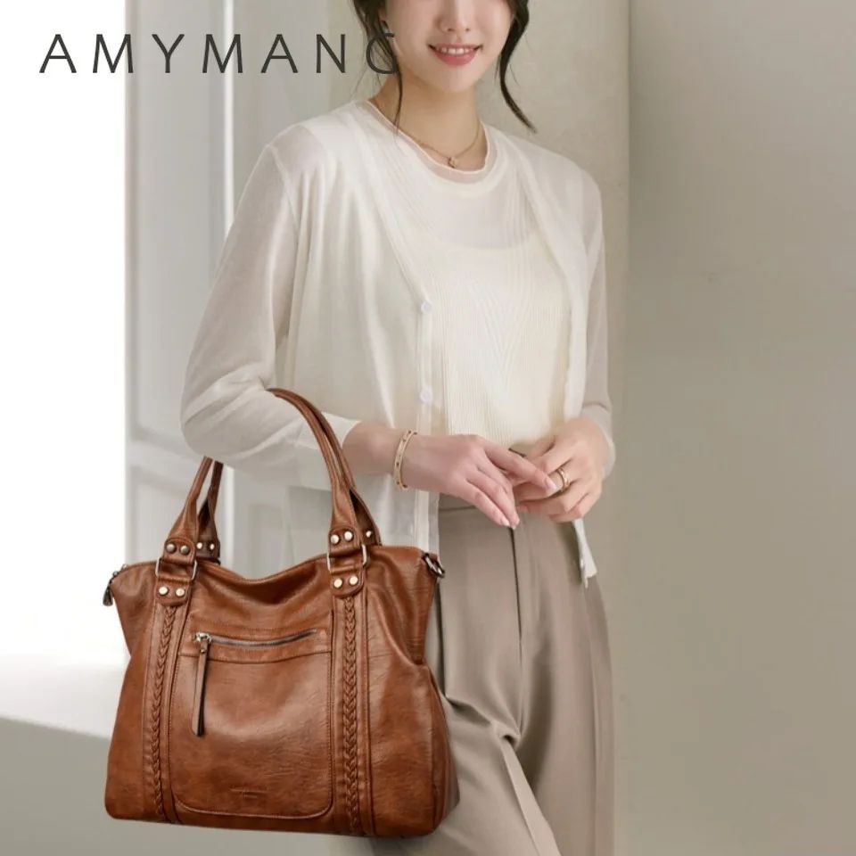 Luxury Soft Leather Crossbody Bag for Women Designer Shoulder Handbag