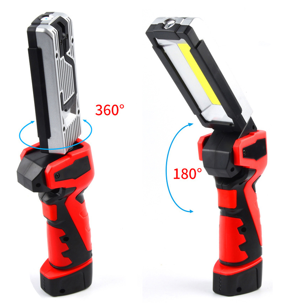 Portable COB LED Work Light  USB Rechargeable Emergency Car Garage Lamp
