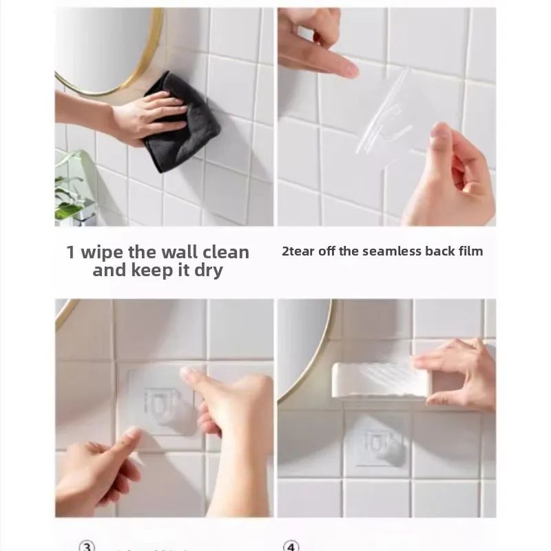 Punch-Free Toothbrush Holder with Cover