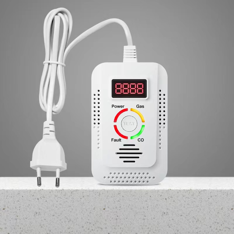 2 in1 CO and Natural Gas Leak Detector Alarm, Carbon Monoxide & Combustible Gas Monitor for Methane, LPG, LNG, Propane