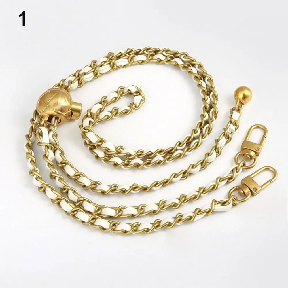 Adjustable Golden Ball Chain Strap – High-End Iron Replacement Shoulder Belt