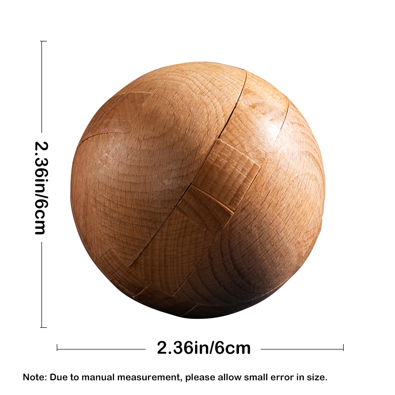 Wooden Kongming Lock Puzzle Brain Teasers for Adults Kids, Fun Intelligence Toy