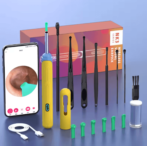NK3 Pro Ear Cleaner with Camera – HD Visual Otoscope Ear Cleaning Set