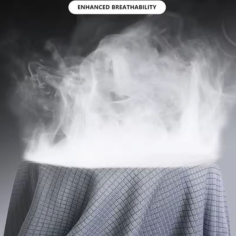 Mens Ice Silk Long Sleeve T-Shirt – Quick-Dry Breathable Sun Protection