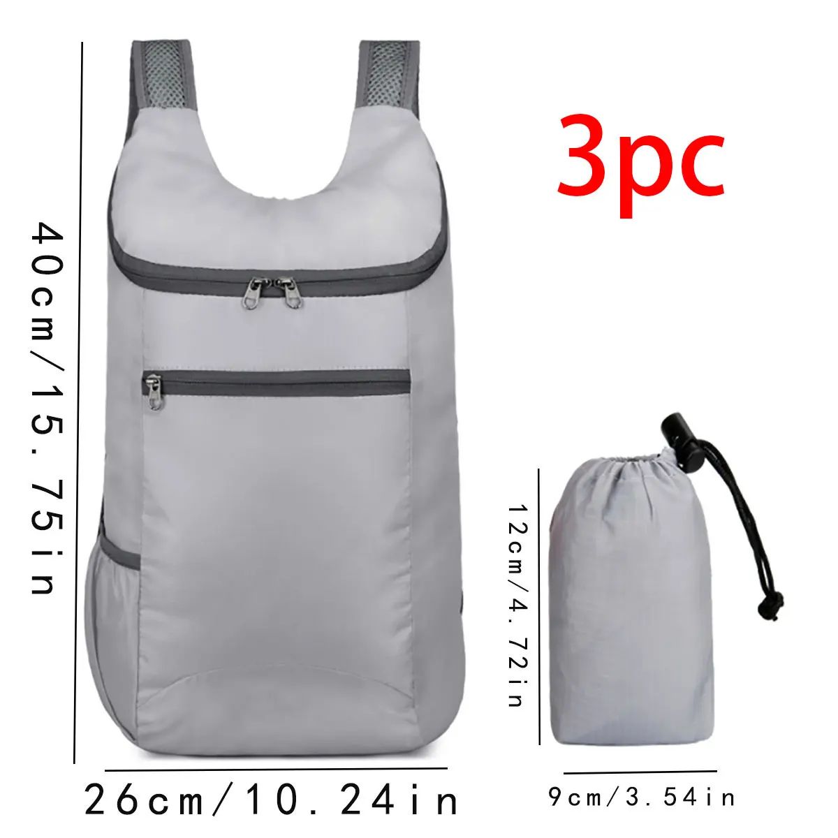 WeekendGo Foldable Waterproof Travel Backpack - Lightweight, Large-Capacity Weekend & Business Bag