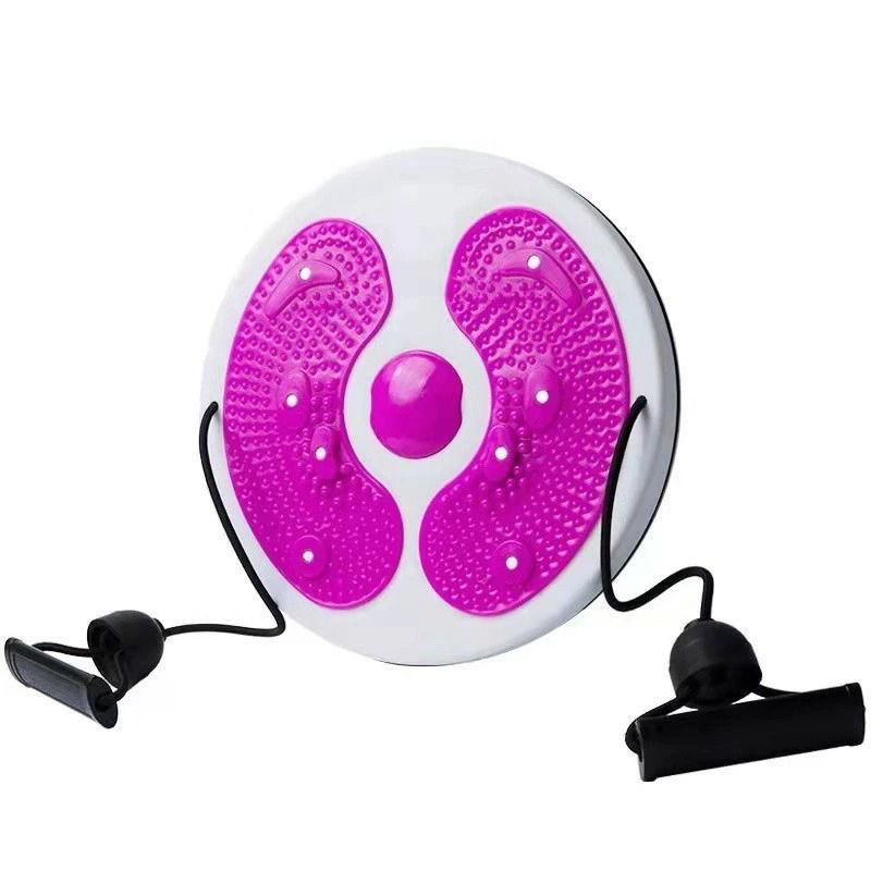 Waist Twist Disc with Foot Sole Massager and Integrated Resistance Bands